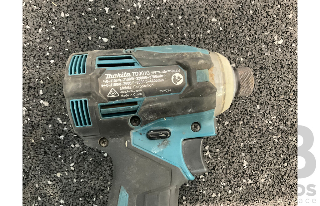 Assorted Tools Including DeWalt and Makita