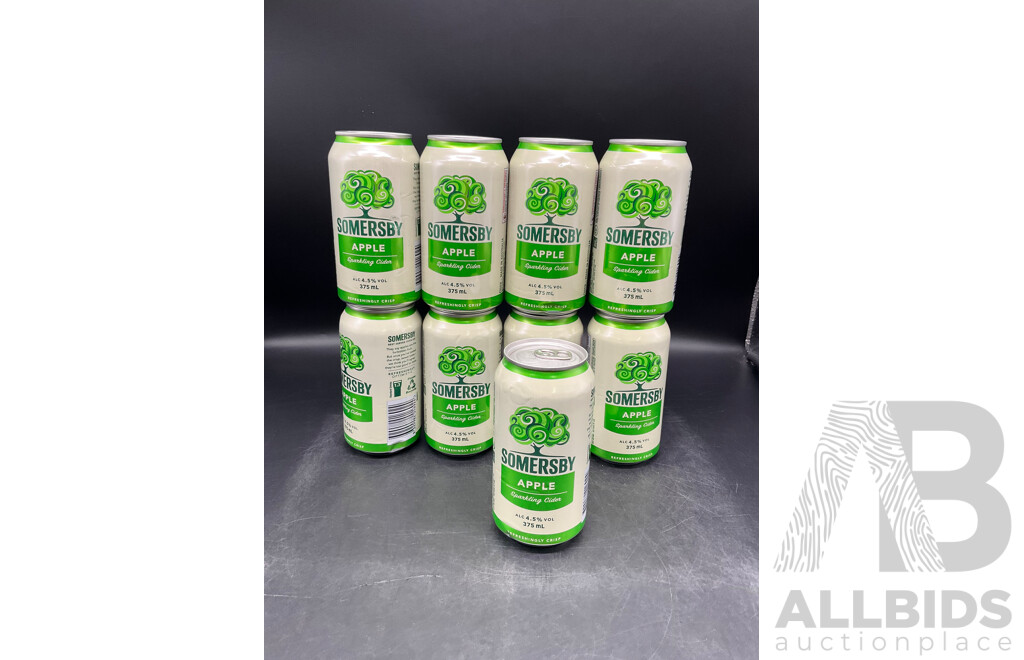 SOMERSBY APPLE Sparkling Cider 375ml  - Lot of 9