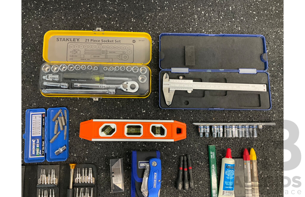 STANLEY, KINCROME Assorted Tools