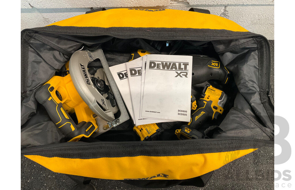 DEWALT  4 Tool Combo Kit with Carry Bag - Skin Only