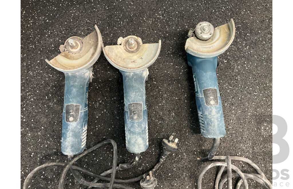 BOSH (GWS 7-125) Professional Angle Grinder - Lot of 3