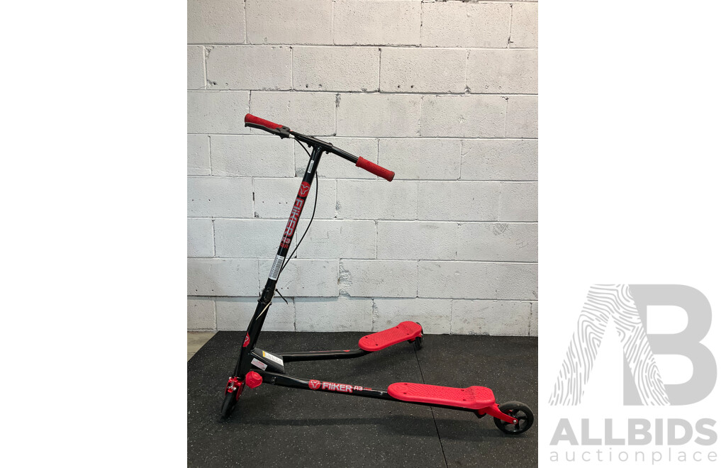 YVOLUTION Y Fliker A3 Air Scooter (Red/Black)