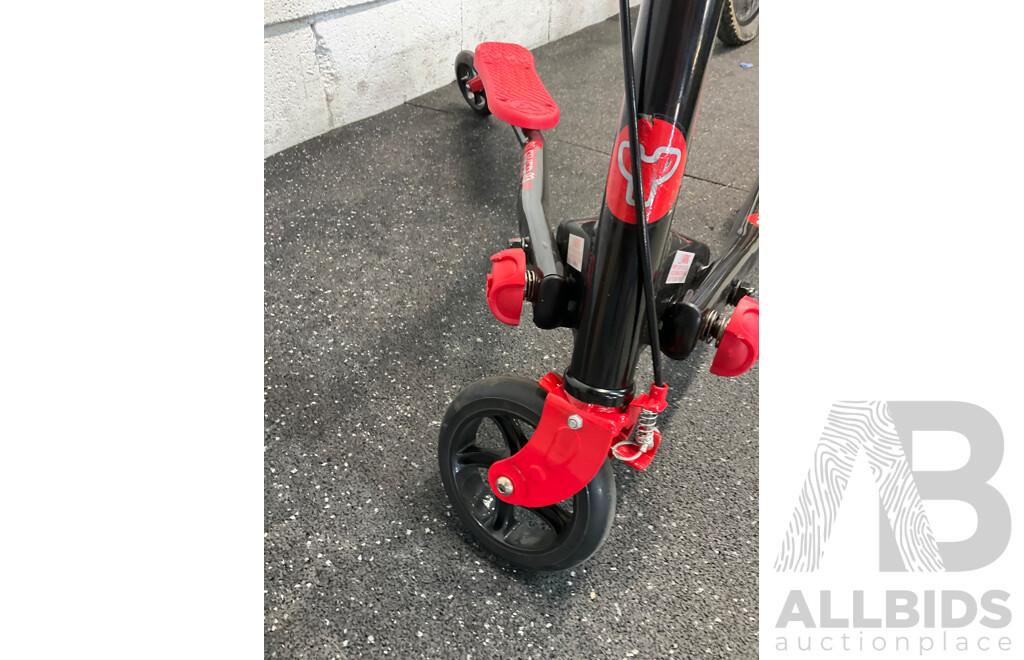 YVOLUTION Y Fliker A3 Air Scooter (Red/Black)