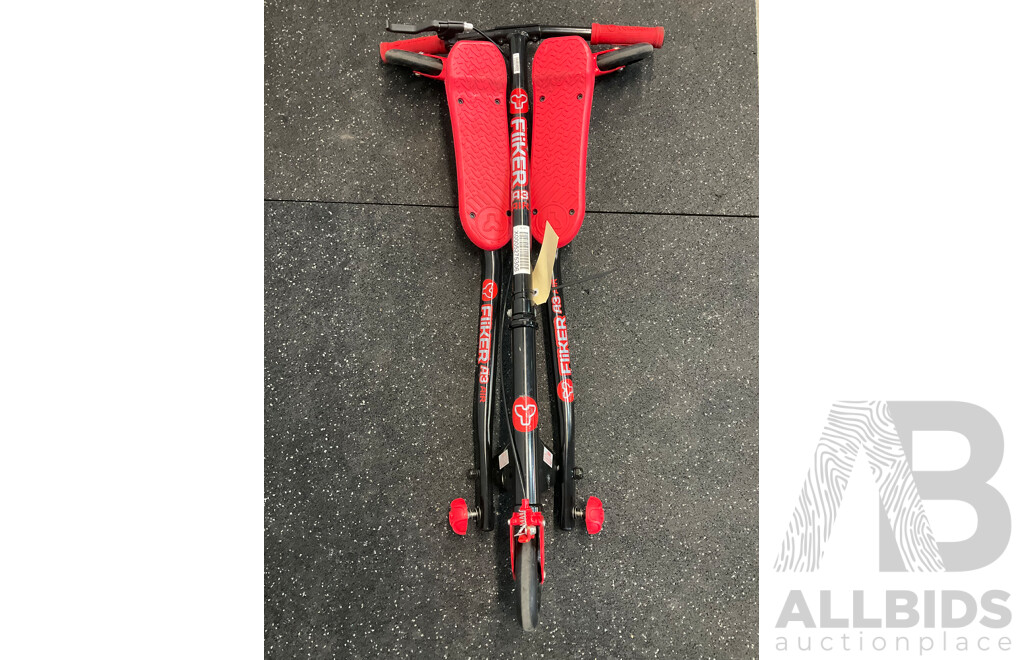 YVOLUTION Y Fliker A3 Air Scooter (Red/Black)