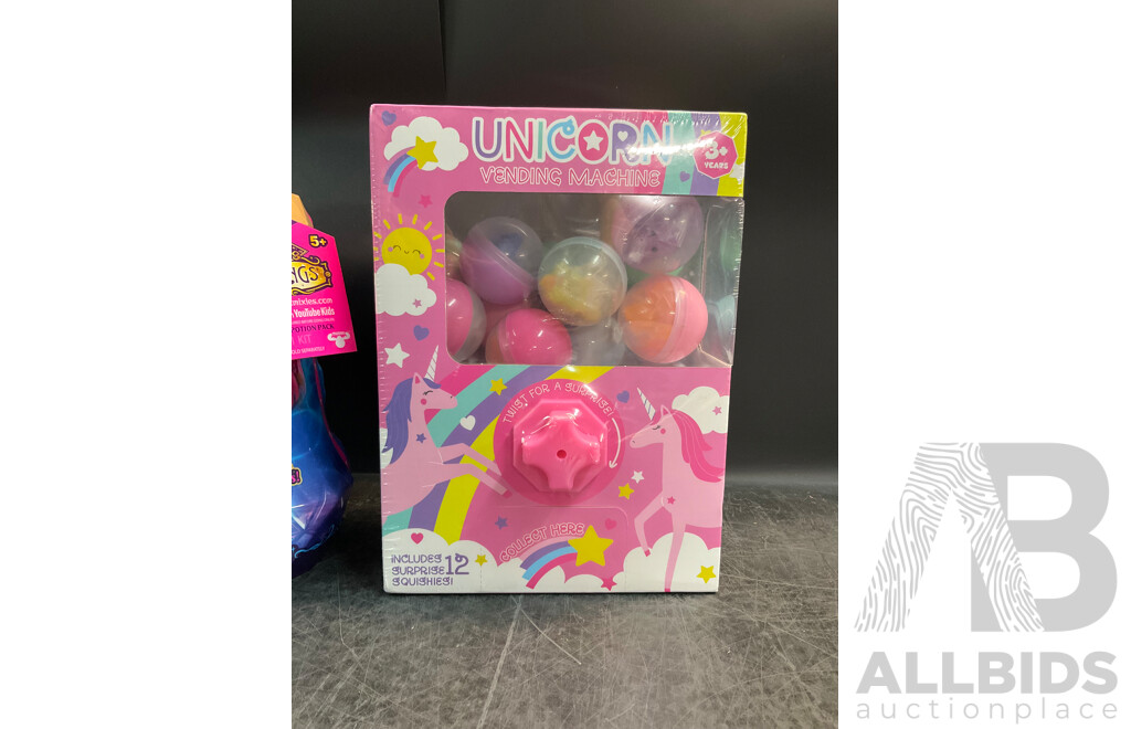 Unicorn Vending Machine & Magic Pixies Pixlings Childrens Toys