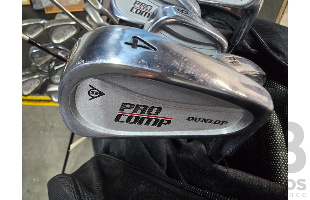 Callaway Golf Bag with 7 Dunlop Golf Clubs