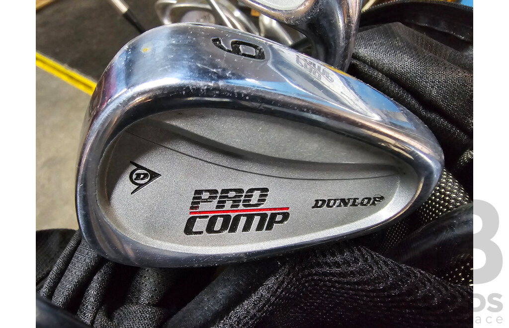 Callaway Golf Bag with 7 Dunlop Golf Clubs