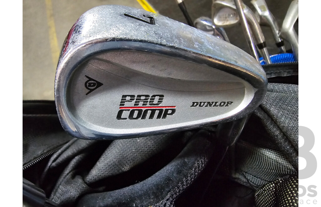 Callaway Golf Bag with 7 Dunlop Golf Clubs