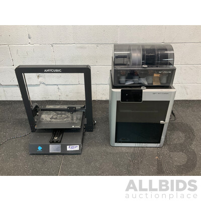 Bambu Lab X1C 3D Printer & Anycubic 3D Printer