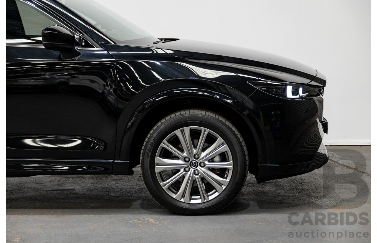 06/2022 Mazda CX-5 Akera (AWD) D35 KF Series MY22 4d Wagon Jet Black Twin Turbo Diesel 2.2L