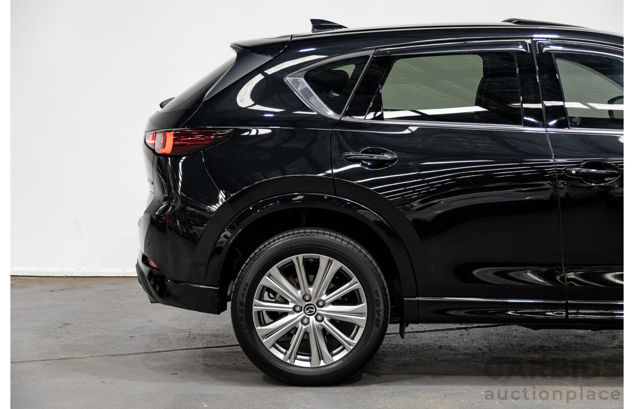 06/2022 Mazda CX-5 Akera (AWD) D35 KF Series MY22 4d Wagon Jet Black Twin Turbo Diesel 2.2L