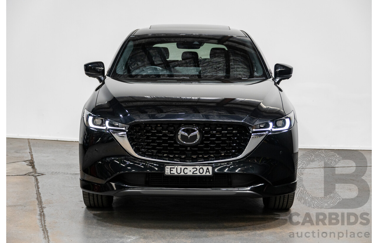 06/2022 Mazda CX-5 Akera (AWD) D35 KF Series MY22 4d Wagon Jet Black Twin Turbo Diesel 2.2L