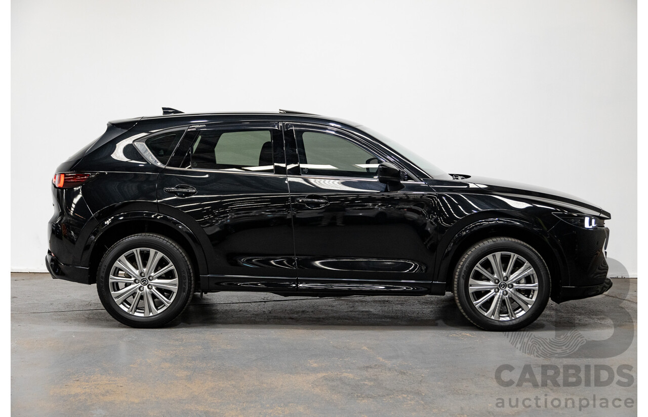 06/2022 Mazda CX-5 Akera (AWD) D35 KF Series MY22 4d Wagon Jet Black Twin Turbo Diesel 2.2L