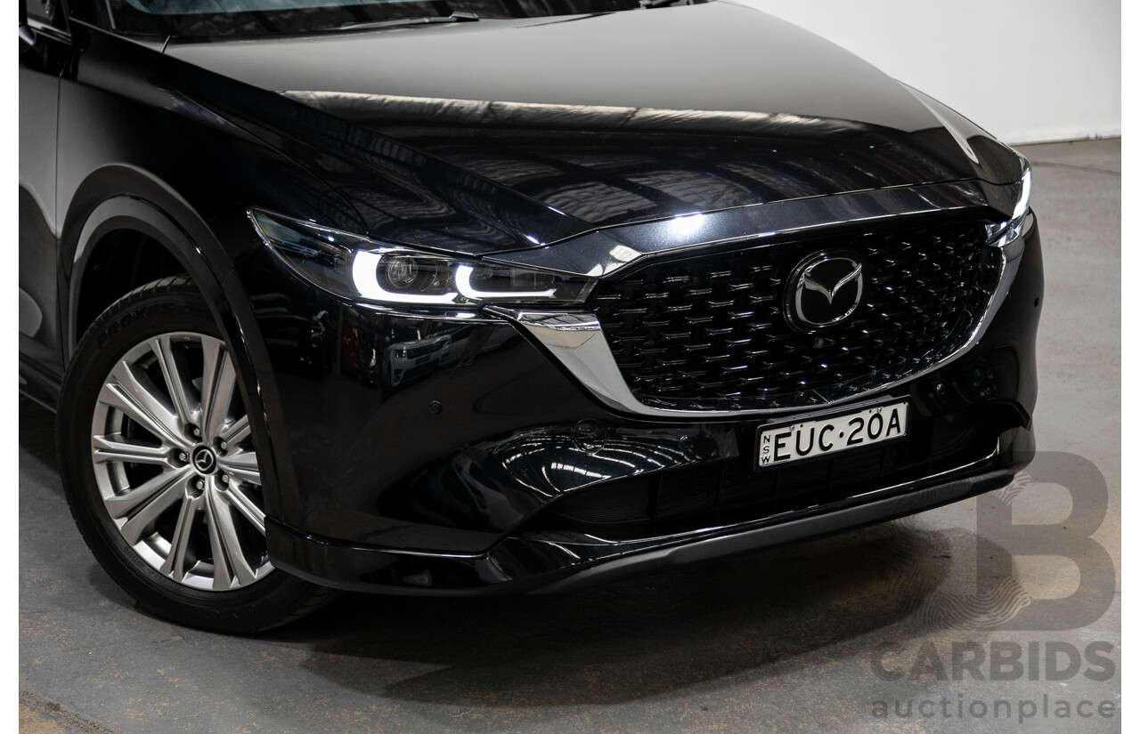 06/2022 Mazda CX-5 Akera (AWD) D35 KF Series MY22 4d Wagon Jet Black Twin Turbo Diesel 2.2L