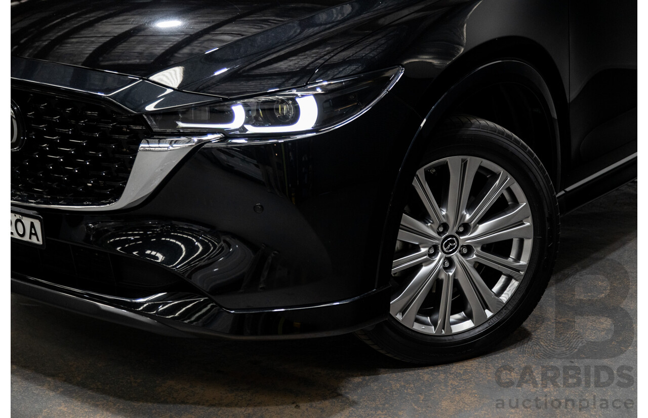 06/2022 Mazda CX-5 Akera (AWD) D35 KF Series MY22 4d Wagon Jet Black Twin Turbo Diesel 2.2L