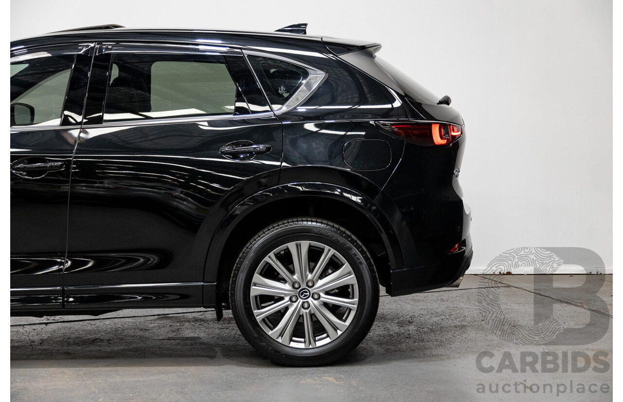 06/2022 Mazda CX-5 Akera (AWD) D35 KF Series MY22 4d Wagon Jet Black Twin Turbo Diesel 2.2L