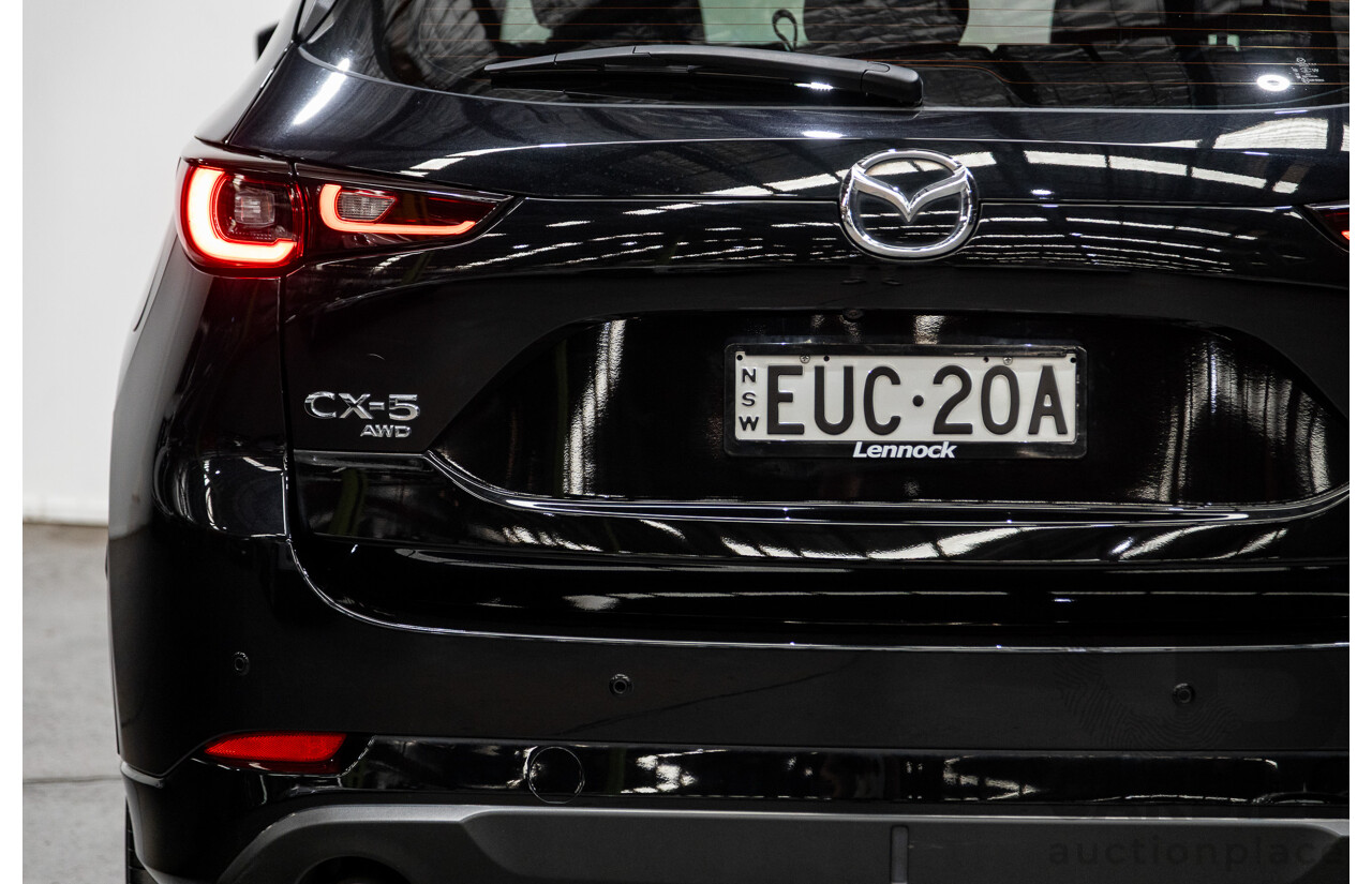 06/2022 Mazda CX-5 Akera (AWD) D35 KF Series MY22 4d Wagon Jet Black Twin Turbo Diesel 2.2L