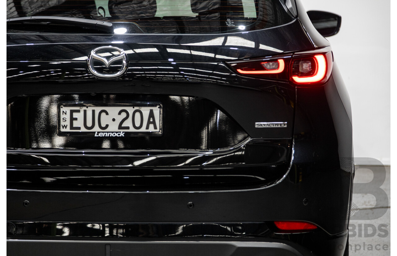 06/2022 Mazda CX-5 Akera (AWD) D35 KF Series MY22 4d Wagon Jet Black Twin Turbo Diesel 2.2L