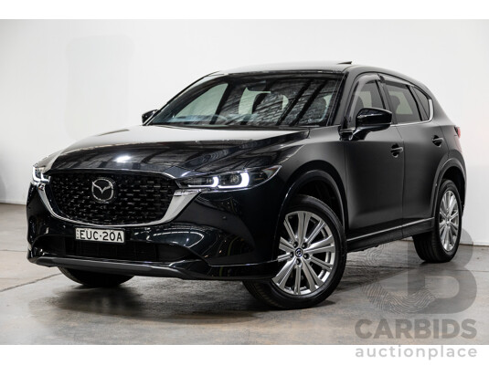 06/2022 Mazda CX-5 Akera (AWD) D35 KF Series MY22 4d Wagon Jet Black Twin Turbo Diesel 2.2L