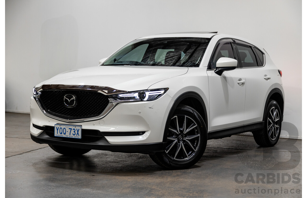 10/2019 Mazda CX-5 GT (AWD) KF Series MY20 4d Wagon Snowflake White Pearl Twin Turbo Diesel 2.2L