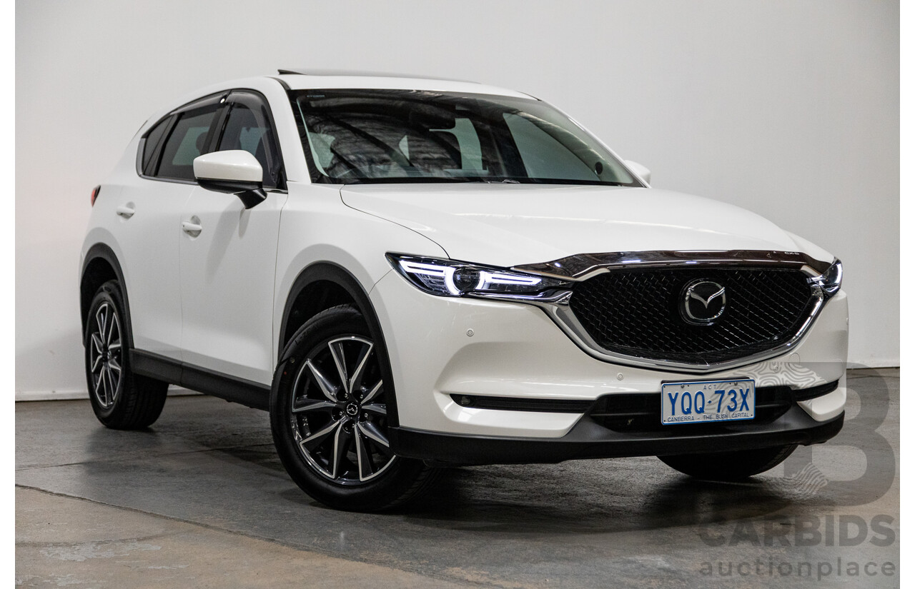 10/2019 Mazda CX-5 GT (AWD) KF Series MY20 4d Wagon Snowflake White Pearl Twin Turbo Diesel 2.2L