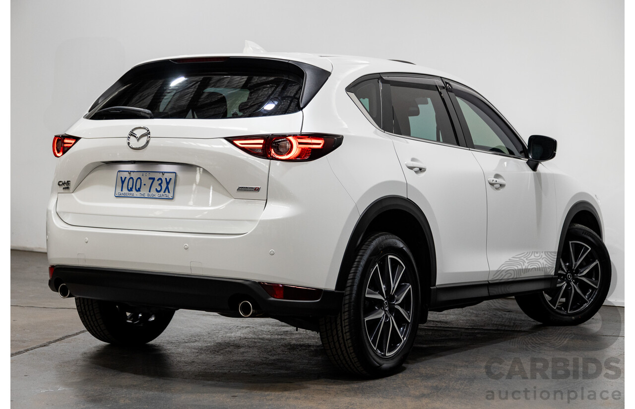 10/2019 Mazda CX-5 GT (AWD) KF Series MY20 4d Wagon Snowflake White Pearl Twin Turbo Diesel 2.2L