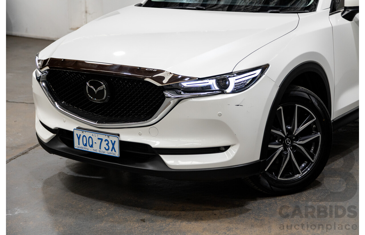 10/2019 Mazda CX-5 GT (AWD) KF Series MY20 4d Wagon Snowflake White Pearl Twin Turbo Diesel 2.2L