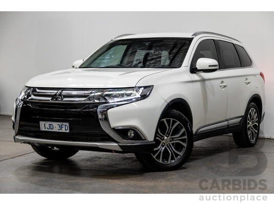 11/2016 Mitsubishi Outlander LS Safety Pack (4x4) ZK MY16 4d Wagon White Turbo Diesel 2.2L - 7 Seater