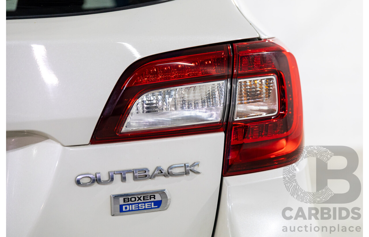 01/2017 Subaru Outback 2.0D Premium AWD MY17 4D Wagon White Turbo Diesel 2.0L