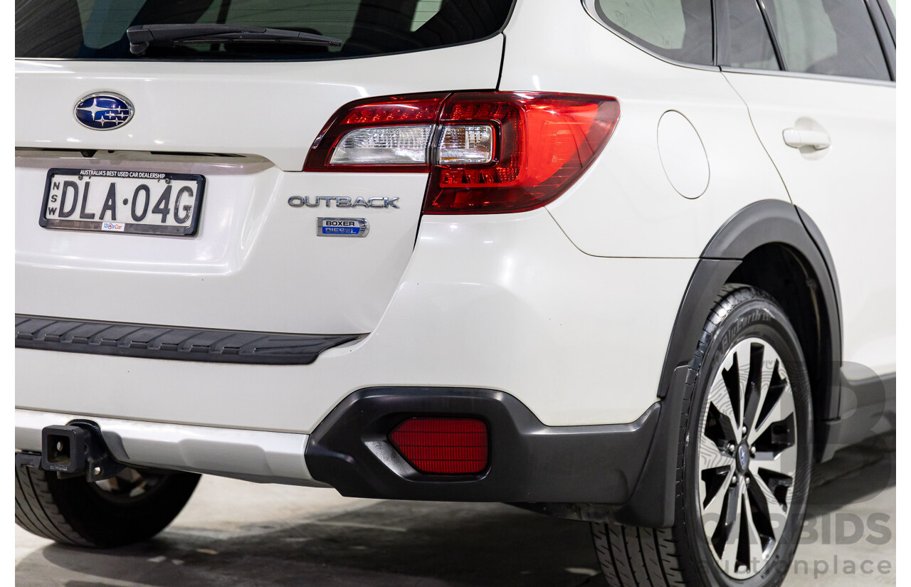 01/2017 Subaru Outback 2.0D Premium AWD MY17 4D Wagon White Turbo Diesel 2.0L