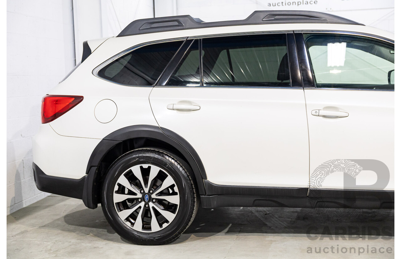 01/2017 Subaru Outback 2.0D Premium AWD MY17 4D Wagon White Turbo Diesel 2.0L
