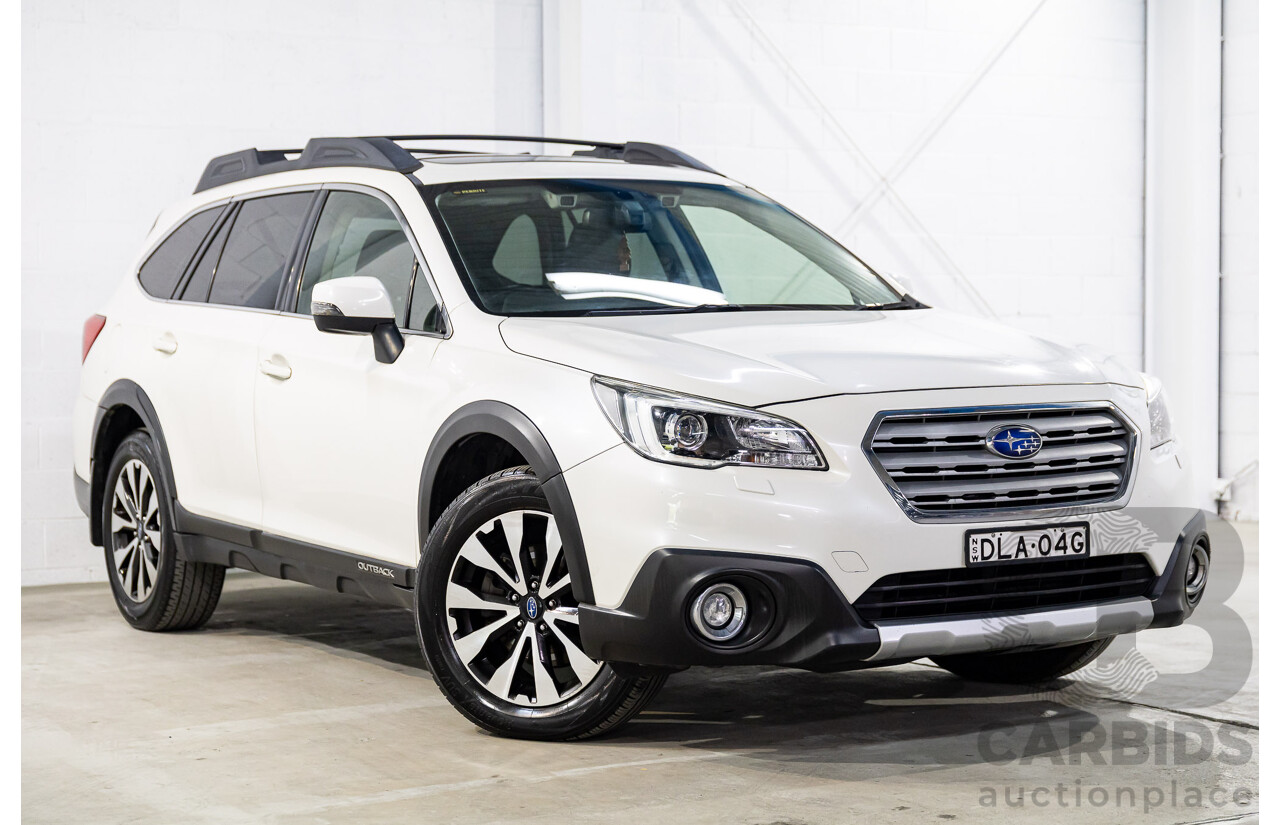 01/2017 Subaru Outback 2.0D Premium AWD MY17 4D Wagon White Turbo Diesel 2.0L