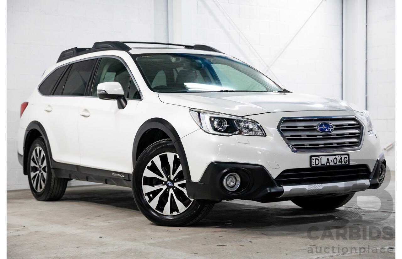 01/2017 Subaru Outback 2.0D Premium (AWD) MY17 4d Wagon Crystal White Pearl Turbo Diesel 2.0L