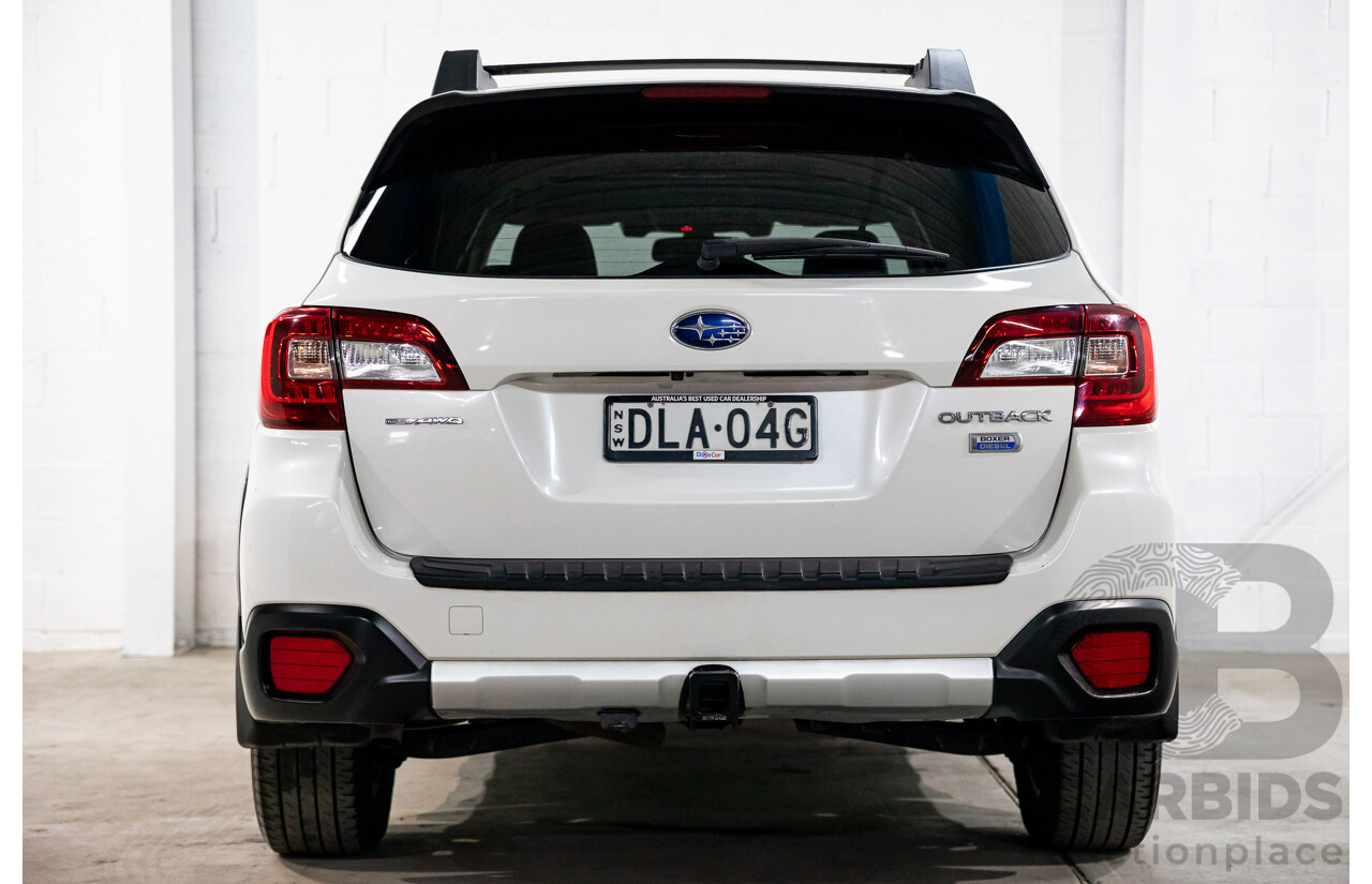 01/2017 Subaru Outback 2.0D Premium (AWD) MY17 4d Wagon Crystal White Pearl Turbo Diesel 2.0L