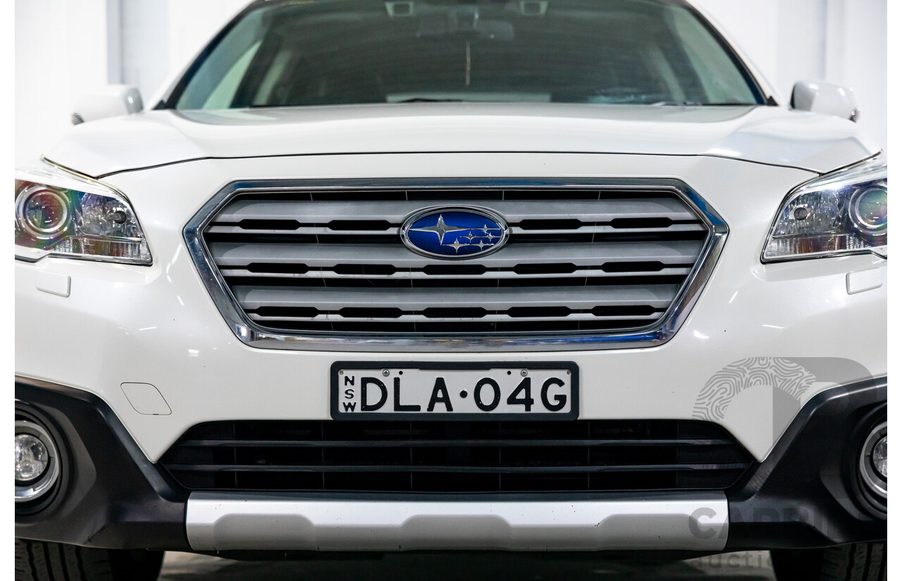 01/2017 Subaru Outback 2.0D Premium (AWD) MY17 4d Wagon Crystal White Pearl Turbo Diesel 2.0L