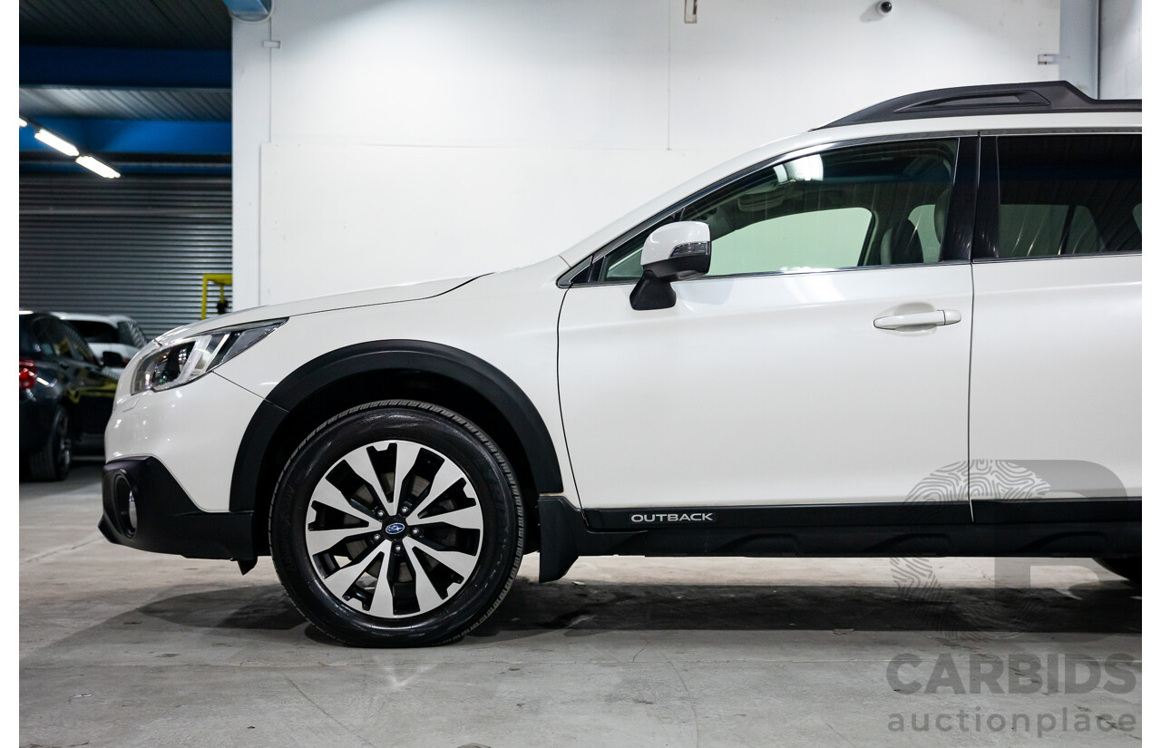 01/2017 Subaru Outback 2.0D Premium (AWD) MY17 4d Wagon Crystal White Pearl Turbo Diesel 2.0L