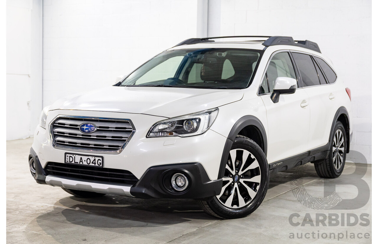 01/2017 Subaru Outback 2.0D Premium AWD MY17 4D Wagon White Turbo Diesel 2.0L