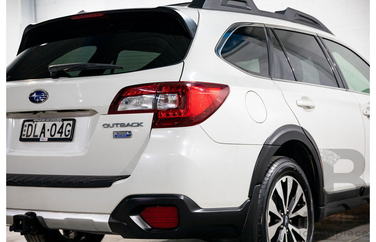 01/2017 Subaru Outback 2.0D Premium (AWD) MY17 4d Wagon Crystal White Pearl Turbo Diesel 2.0L
