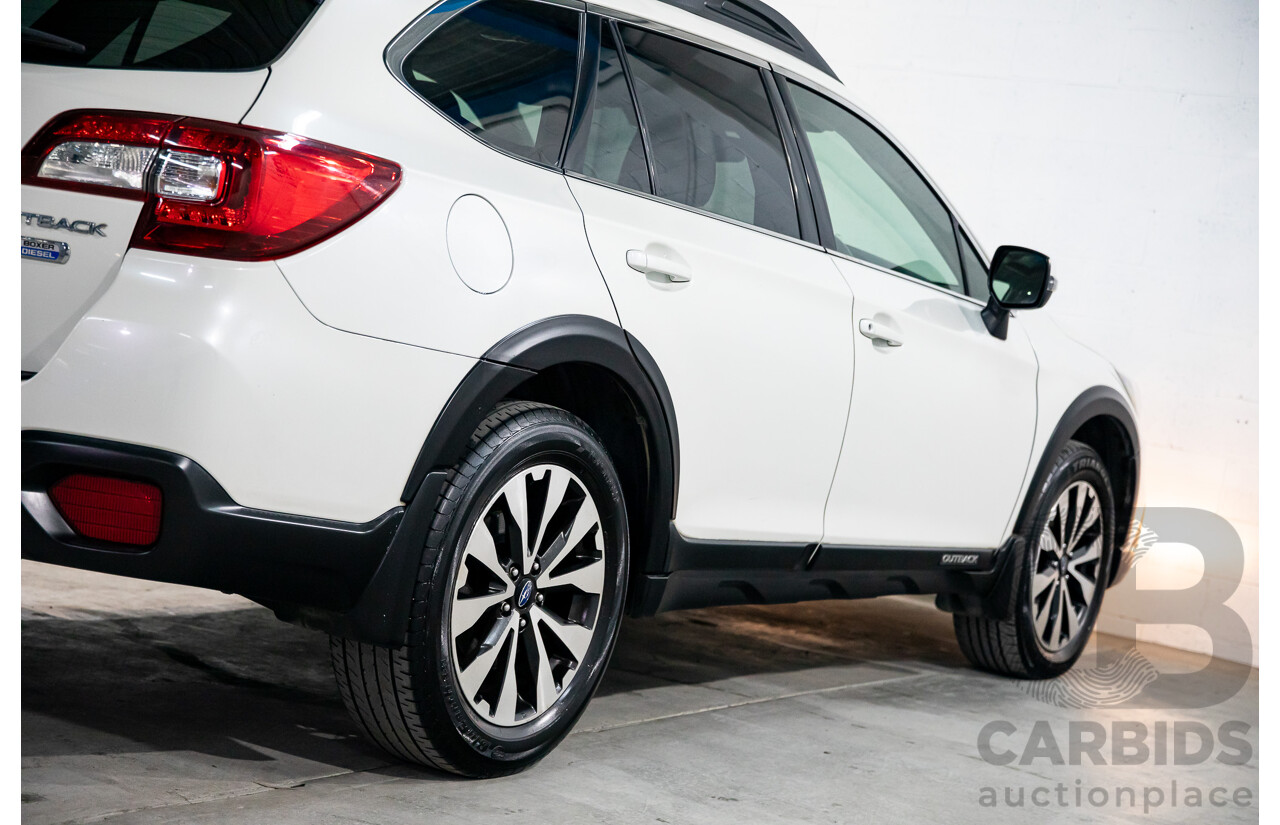 01/2017 Subaru Outback 2.0D Premium (AWD) MY17 4d Wagon Crystal White Pearl Turbo Diesel 2.0L