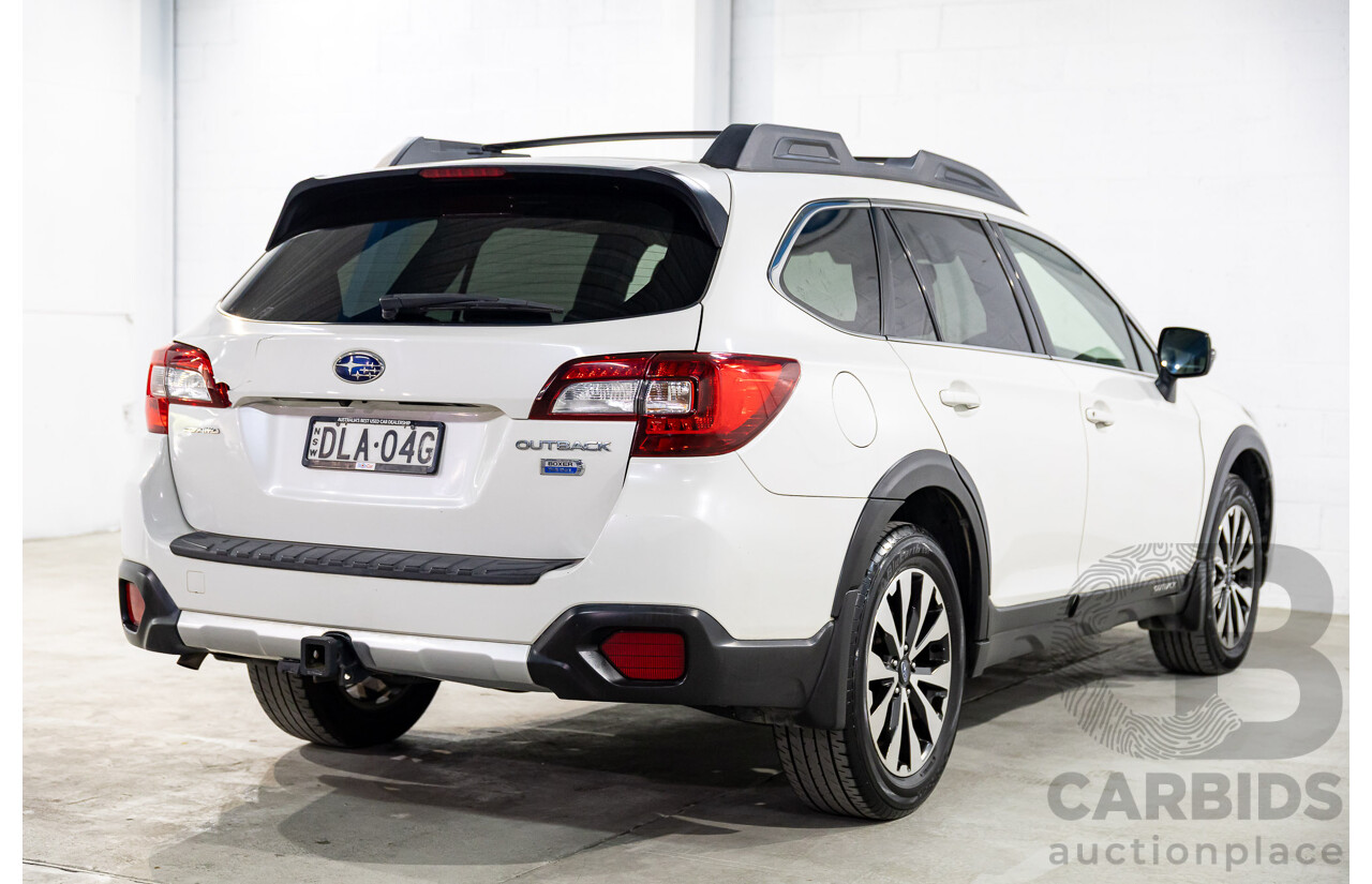 01/2017 Subaru Outback 2.0D Premium AWD MY17 4D Wagon White Turbo Diesel 2.0L
