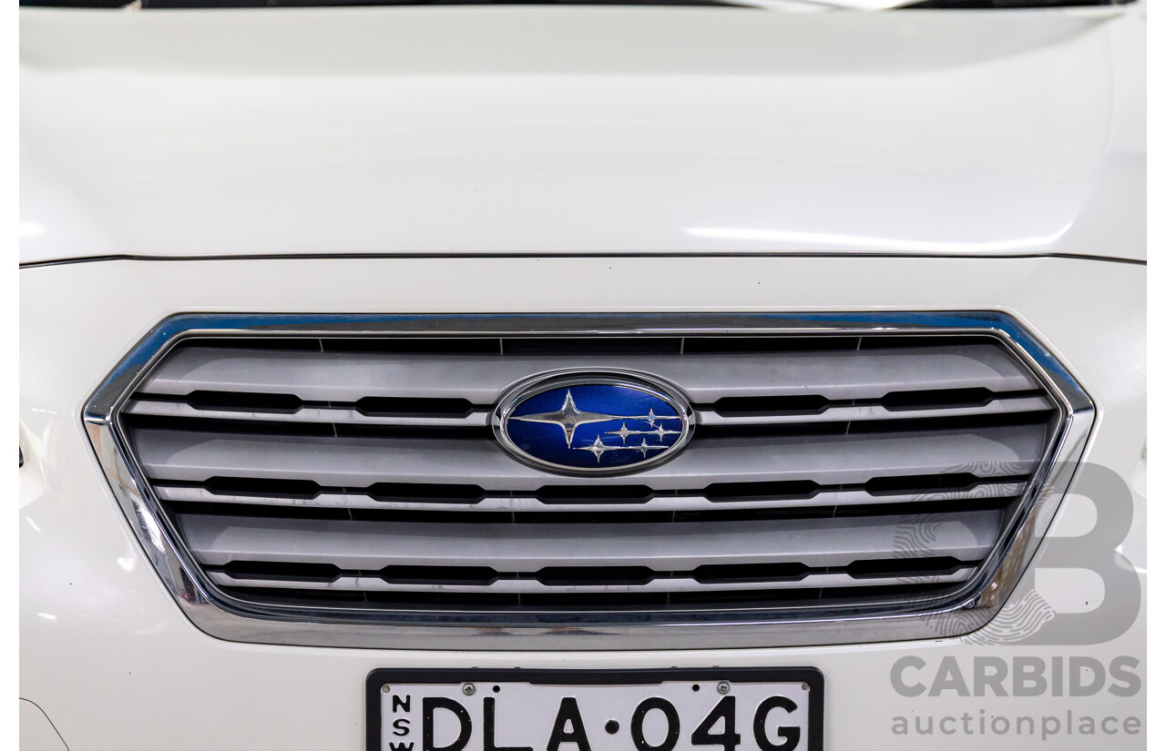 01/2017 Subaru Outback 2.0D Premium AWD MY17 4D Wagon White Turbo Diesel 2.0L