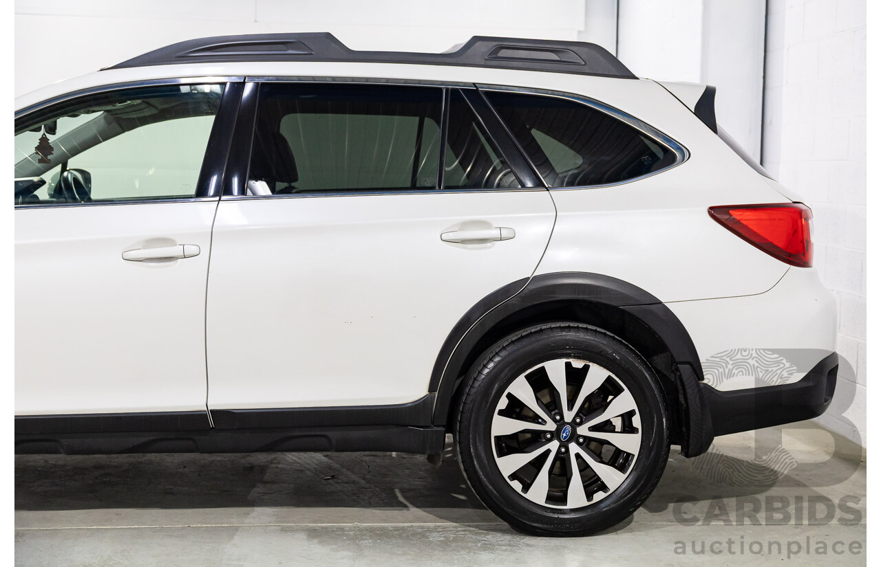 01/2017 Subaru Outback 2.0D Premium AWD MY17 4D Wagon White Turbo Diesel 2.0L