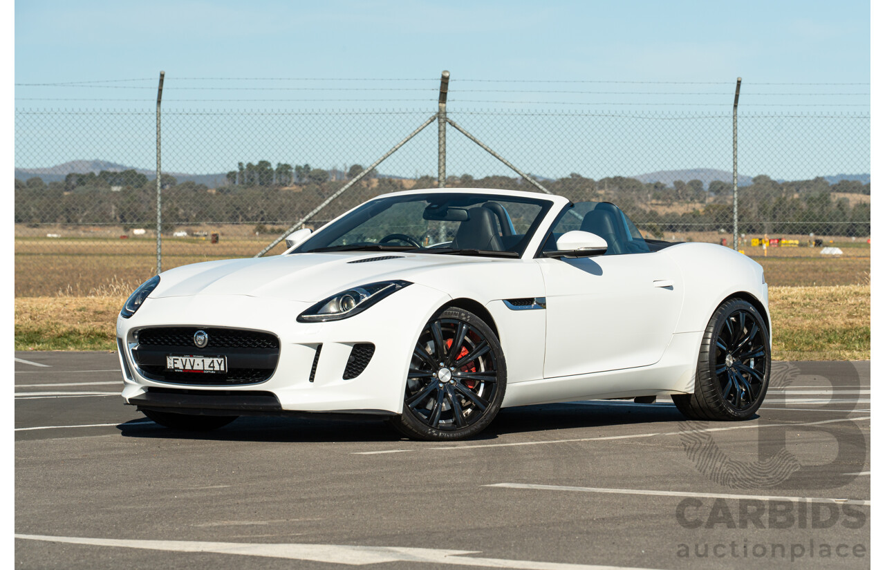 8/2013 Jaguar F-Type X152 2d Roadster Polaris White Supercharged V6 3.0L