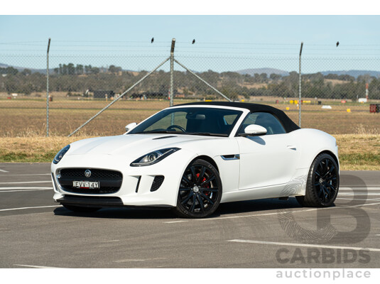 8/2013 Jaguar F-Type X152 2d Roadster Polaris White Supercharged V6 3.0L
