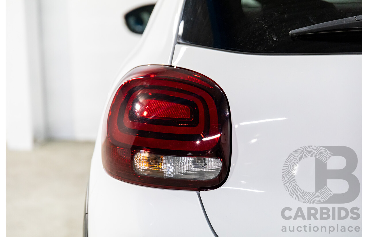 01/2018 Citroen C3 SHINE 1.2 PURE TECH 110 FWD B618 4D Wagon White 1.2L