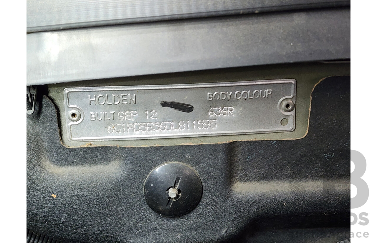9/2012 Holden Cruze CD JH MY13 4d Sedan Silver 1.8L