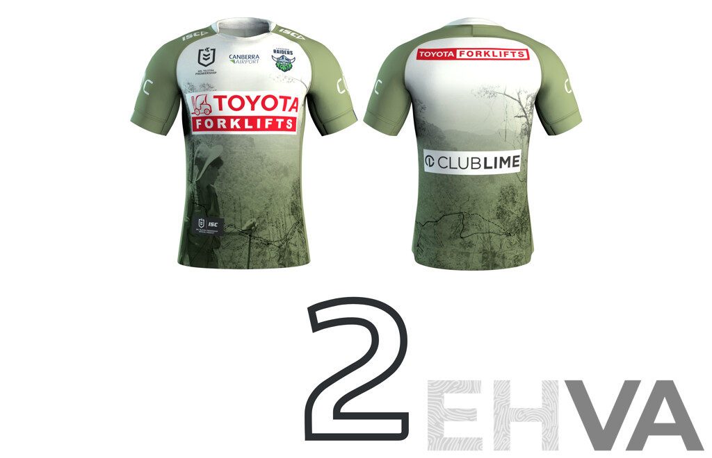 2. Savelio Tamale - Match Worn and Signed Canberra Raiders 2025 ANZAC Jersey - Round 8 V Dolphins - Proceeds Towards ANZAC Foundation