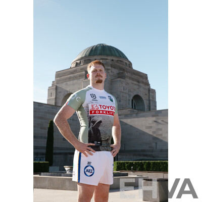 4. Sebastian Kris - Match Worn and Signed Canberra Raiders 2025 ANZAC Jersey - Round 8 V Dolphins - Proceeds Towards ANZAC Foundation