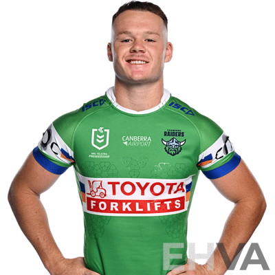 6. Ethan Strange - Match Worn and Signed Canberra Raiders 2025 ANZAC Jersey - Round 8 V Dolphins - Proceeds Towards ANZAC Foundation