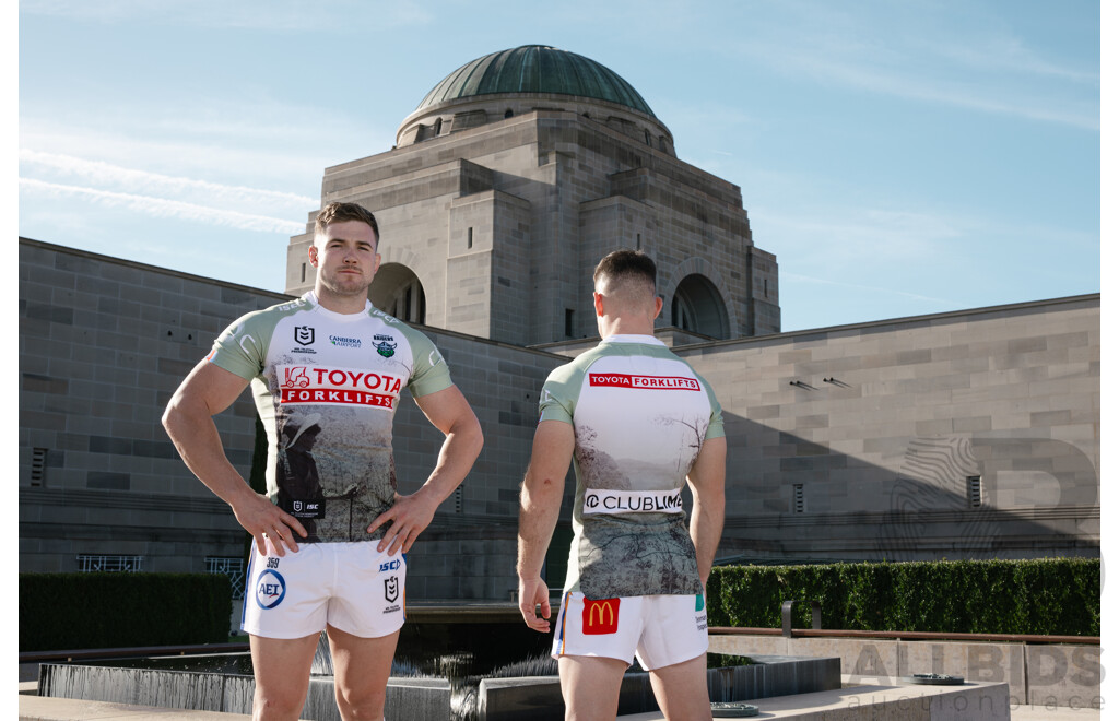 12. Matty Nicholson - Match Worn and Signed Canberra Raiders 2025 ANZAC Jersey - Round 8 V Dolphins - Proceeds Towards ANZAC Foundation